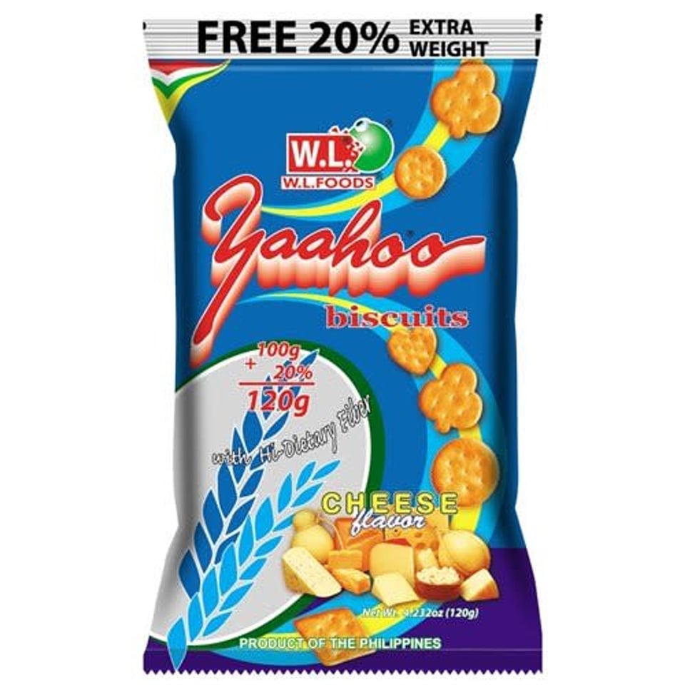 W.L. Yahoo Biscuits Cheese Flavor 120g