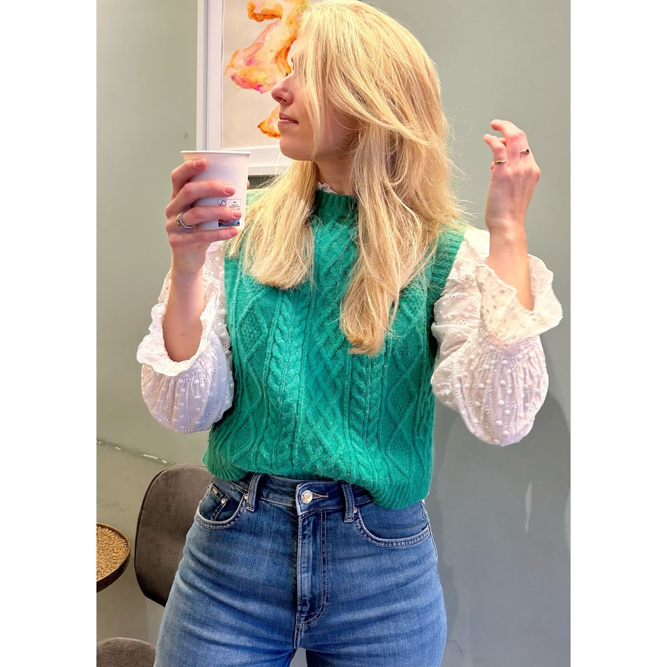 Spencer Green Cable knit