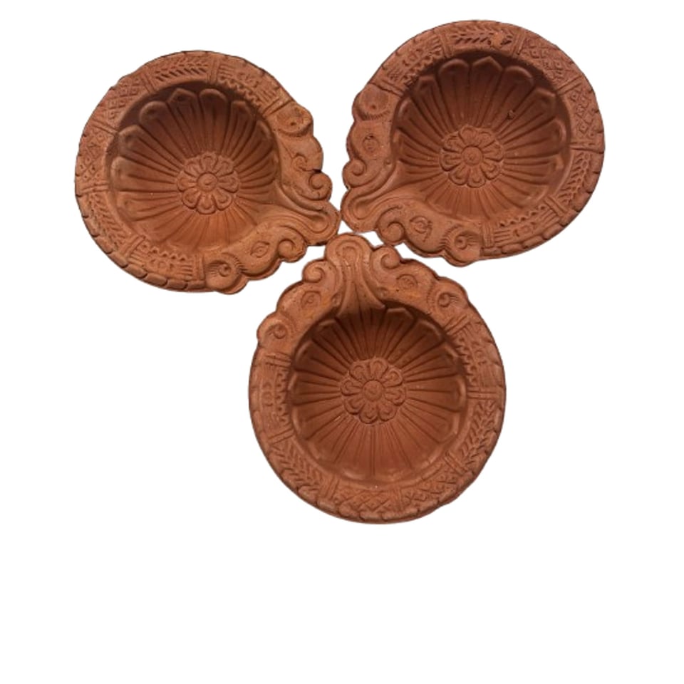 Designer Diya Candle for Diwali Pack of 3 Product No 61