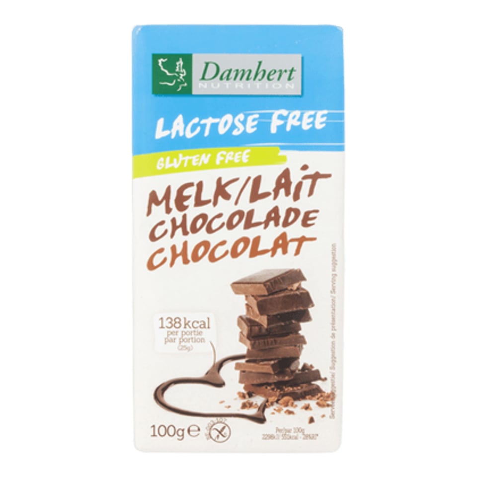 Damhert Lactosevrij Chocoladereep Melk