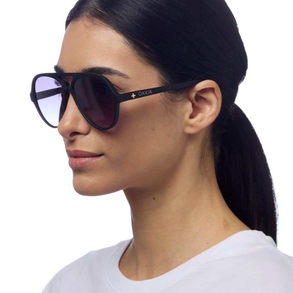 Zonnebril ALESSIO Aviator Black OK021-BK