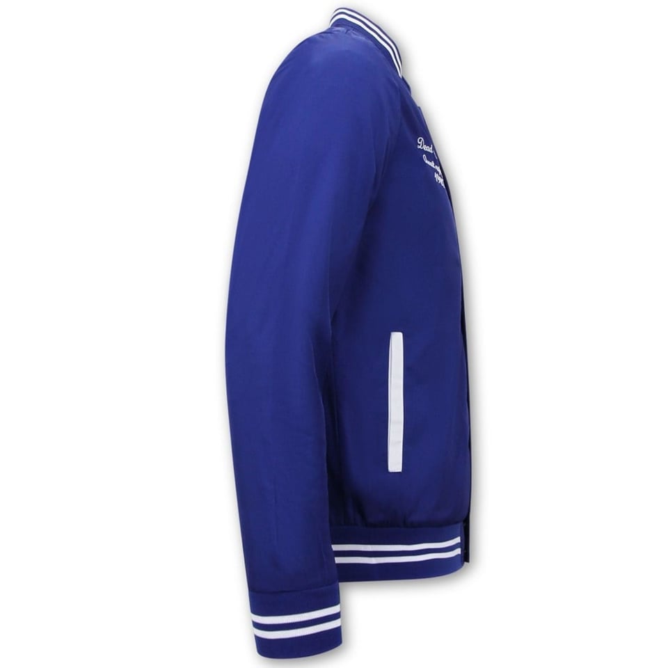 Dunne Zomer Baseball Jackets Voor Heren - Blauw