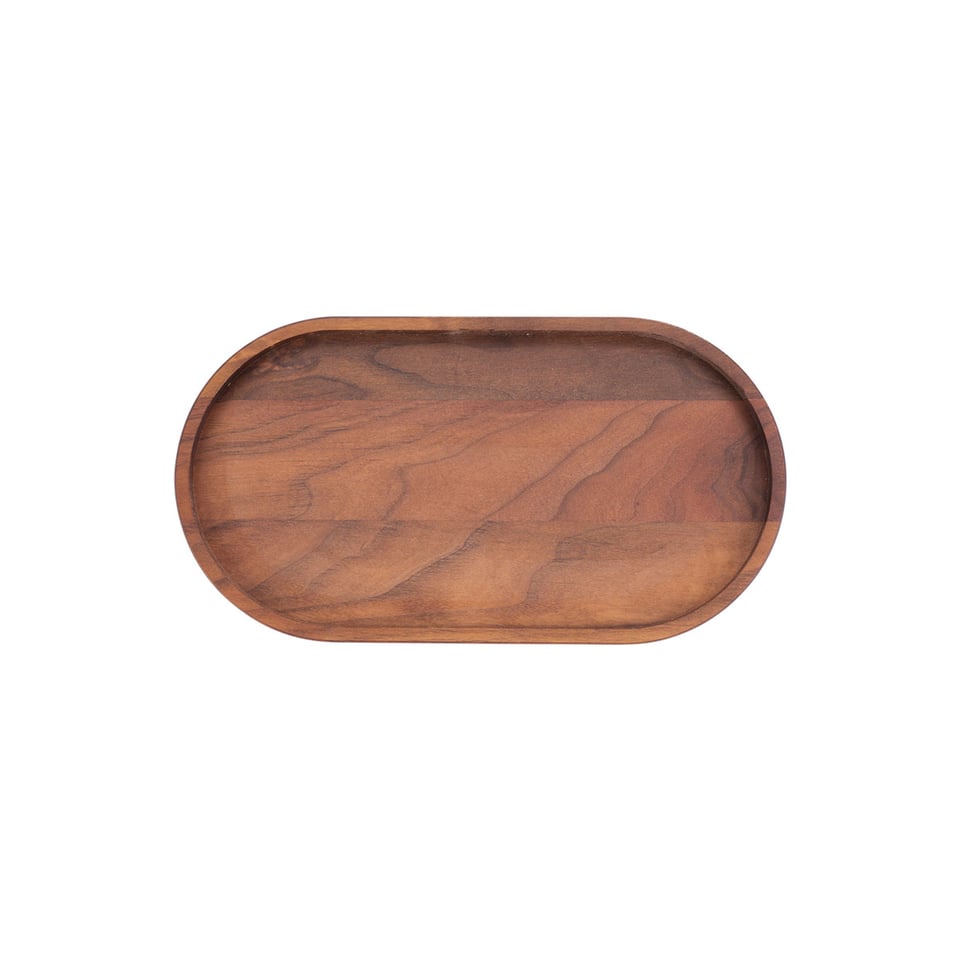 Bowls&dishes Serveertray Pure Walnoot Hout Ovaal M