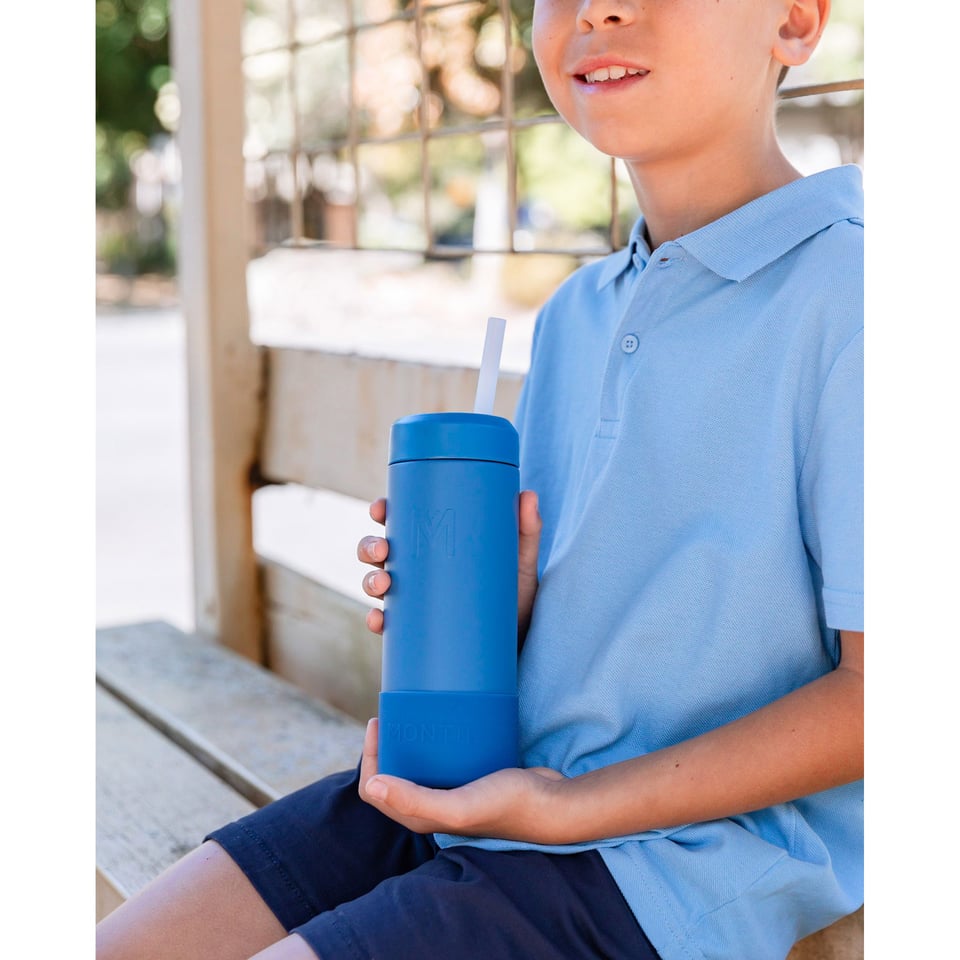 Montii Fusion Thermo Smoothie Beker Medium - Reef - Blauw