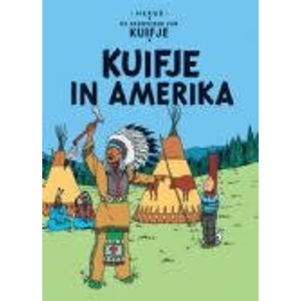 Kuifje Postkaart - Kuifje in Amerika