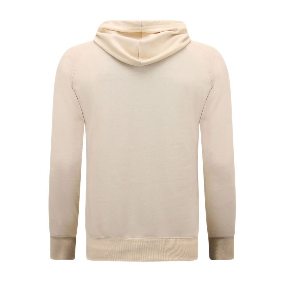 Hoodie Heren - Sweat Shorts Heren - SET - Beige