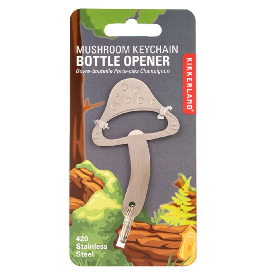 KIKKERLAND Mushroom Keychain and Bottle Opener