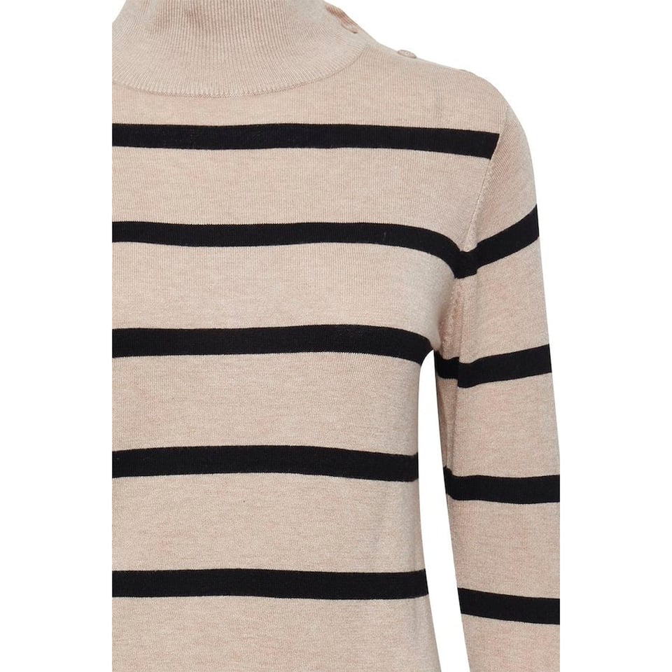 Classic striped Pull Black & Cream