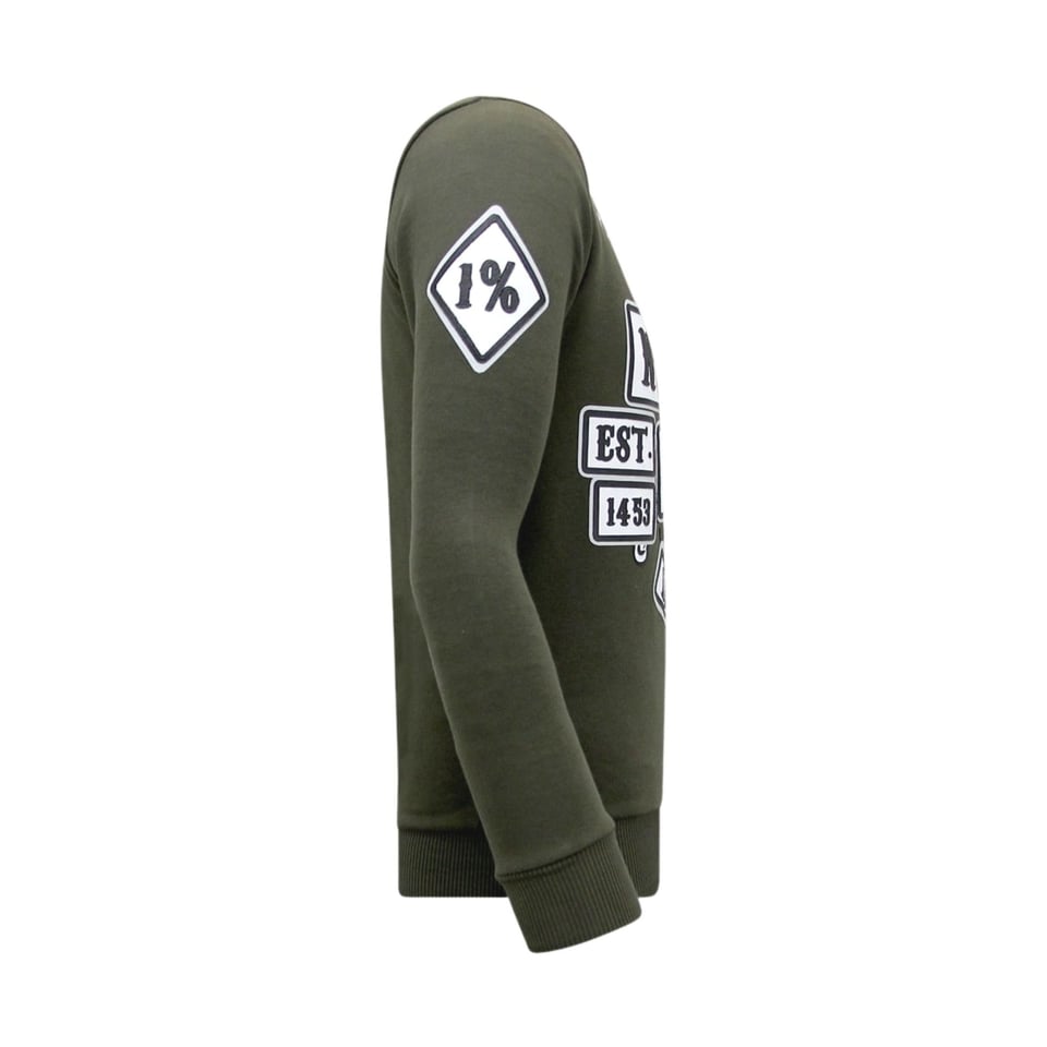 Heren Sweater Met Print - Sons of Anarchy - Groen