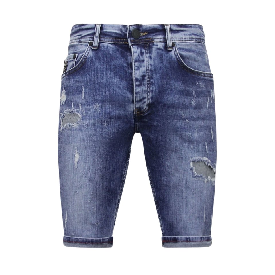 Exclusieve Korte Broek Heren Slim Fit- 1054 - Blauw