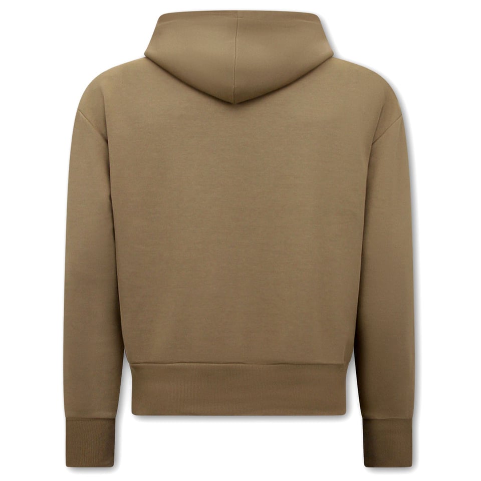 Basic Oversize Fit Hoodie - Bruin