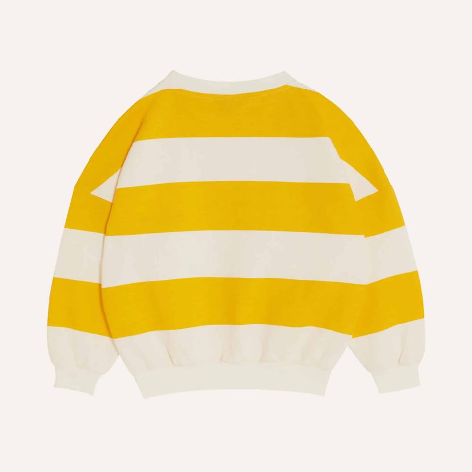 The Campamento Yellow Stripes Oversized Kids Sweatshirt