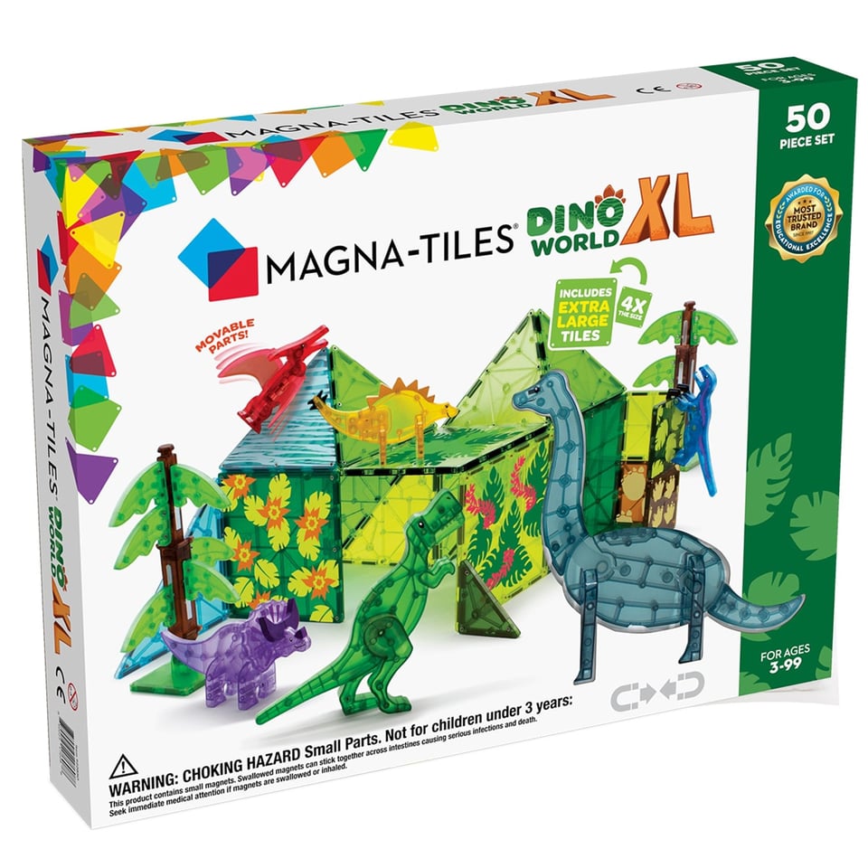 Magna-Tiles Magnetische Tegels Dino World XL (50 Stuks)