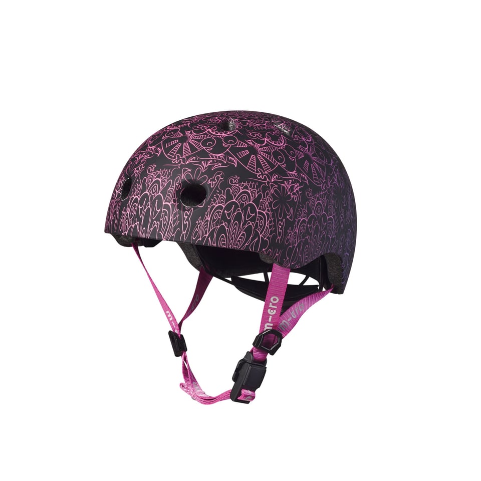 Micro Helm Deluxe Mandala Roze/paars - Maat: M (52-56 Cm)