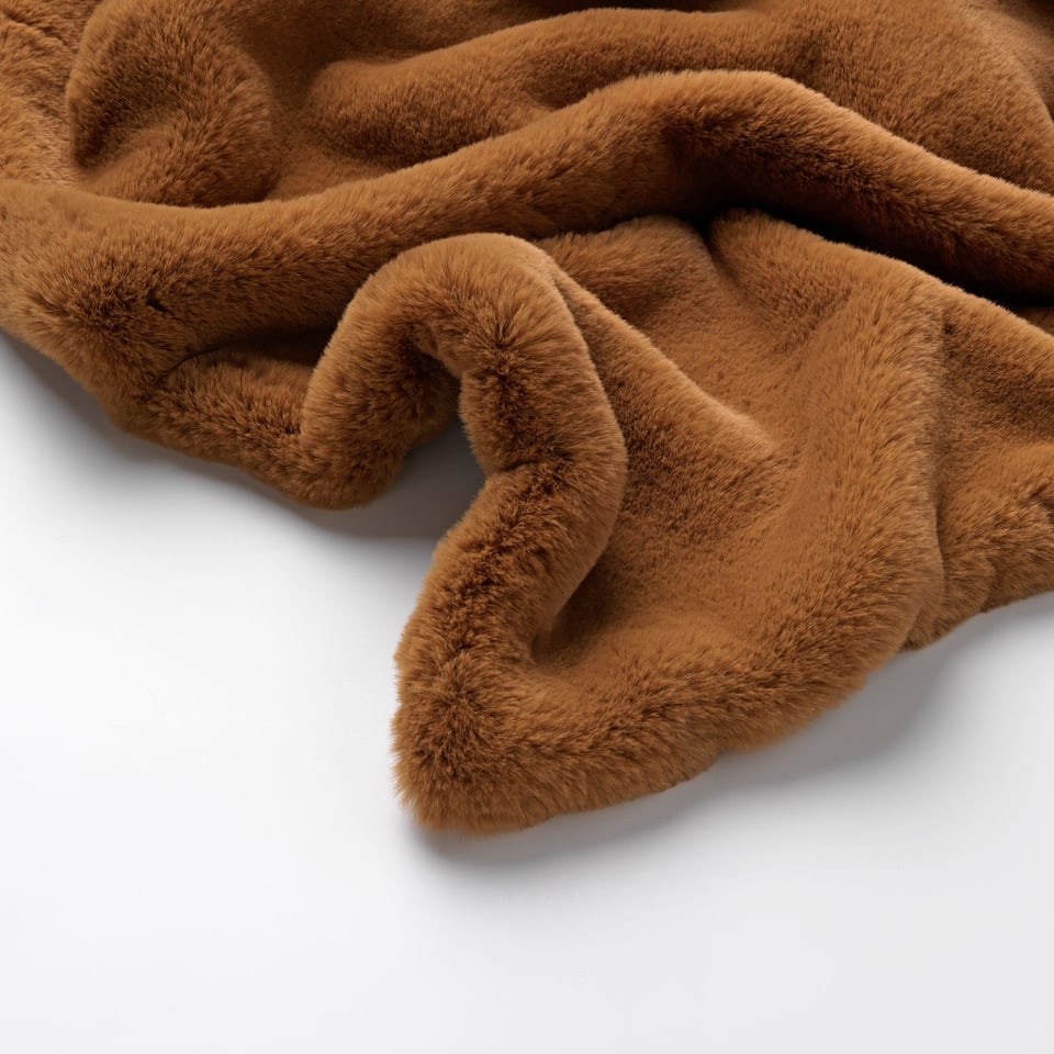 Plaid Zinzi Fake Fur 140x 80cm in 7 Kleuren