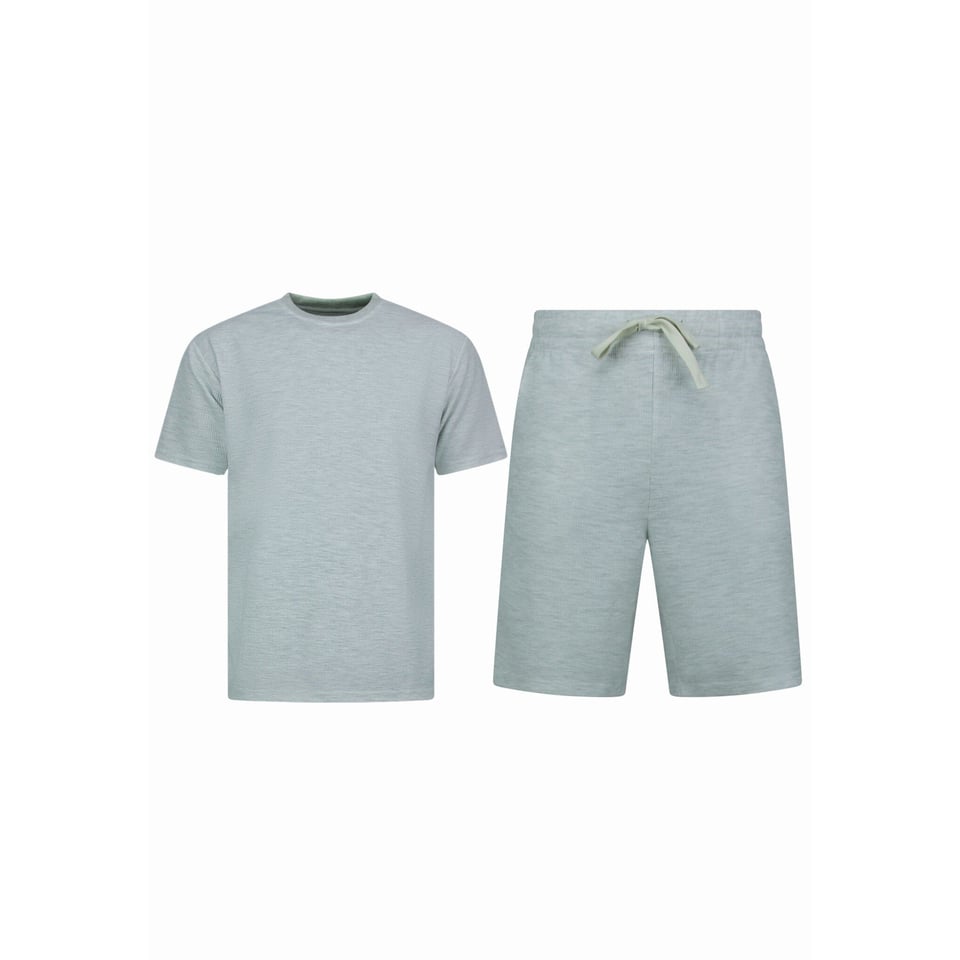 Zomerset Heren - Ribbed Oversized - Two Piece Setje - Twinset - Co Ord Set - F-918 - Grijs