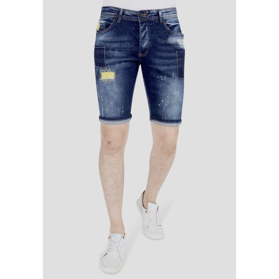 Jeans Short Heren Stretch - 1052 - Blauw