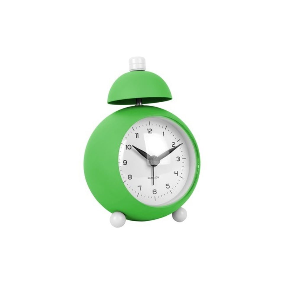 Present Time Alarm Klok Chaplin Helder Groen