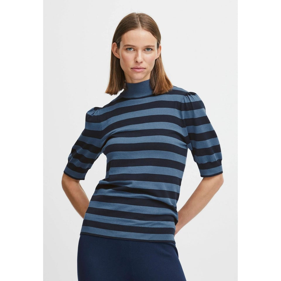 Horizon blue Viscose knitted top