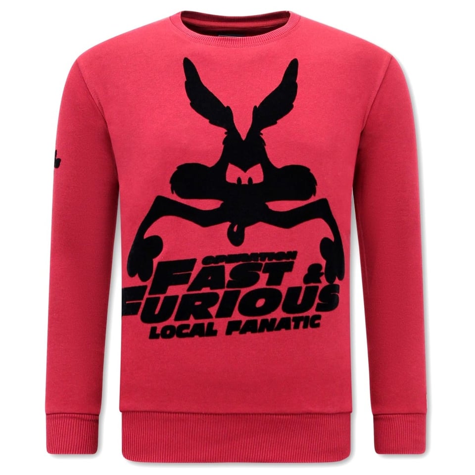 Heren Sweater - Fast and Furious - Bordeaux
