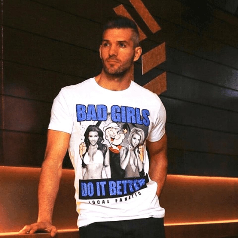 Bad Girls Do It Better - Rhinestone T-Shirt - Wit