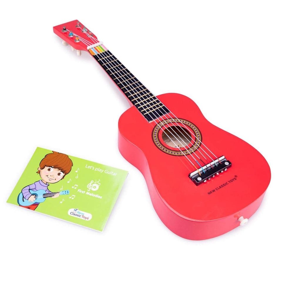 New Classic Toys Gitaar 59 Cm Rood 3+