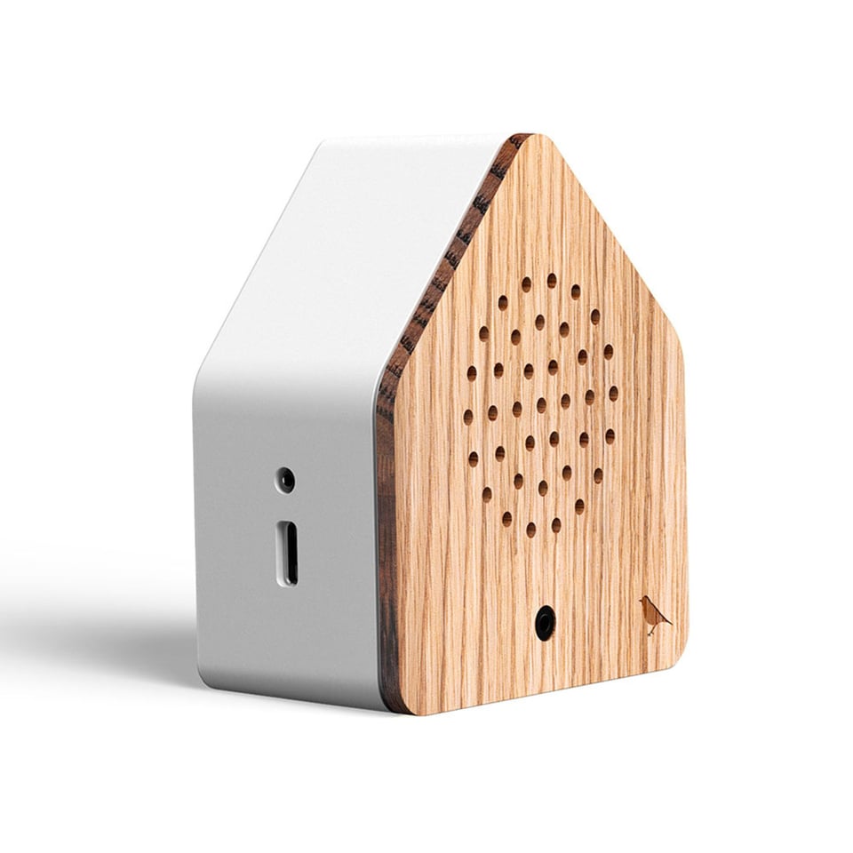 Vogelhuisje Satellite Zanglijster Eiken Hout