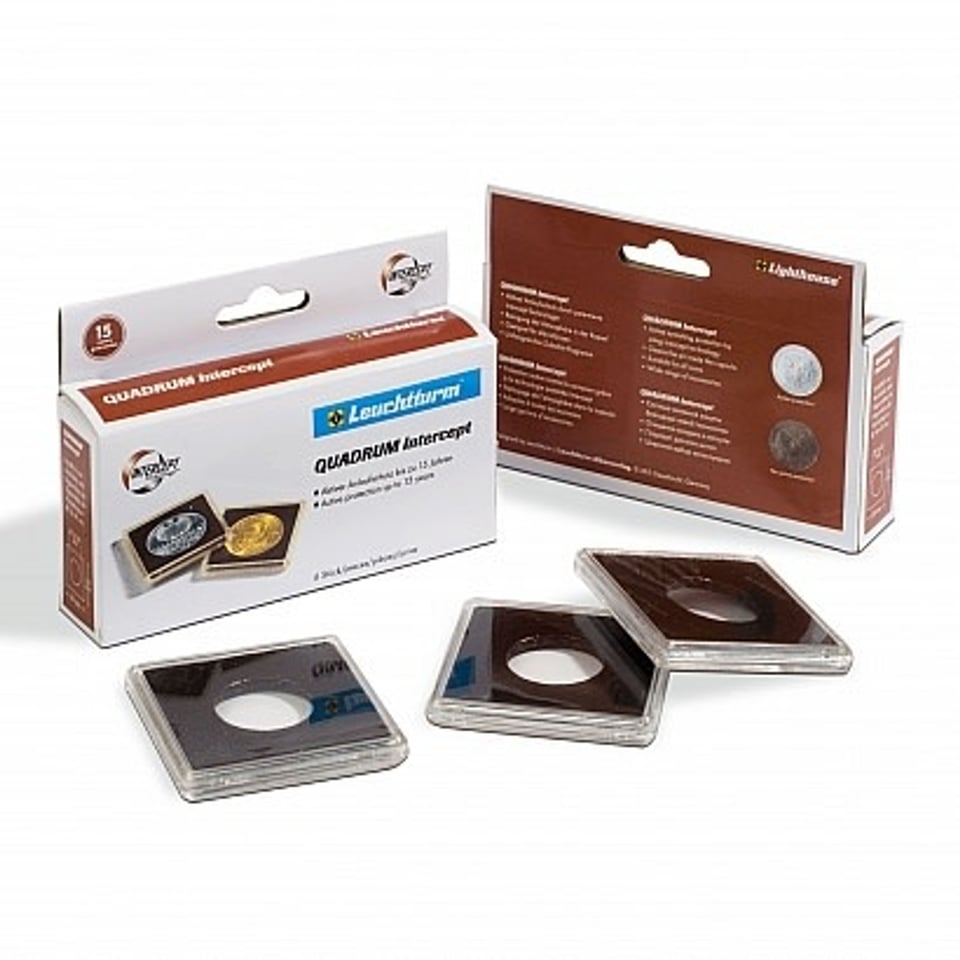 Quadrum Intercept Muntcapsule 35 Mm - 6 Stuks