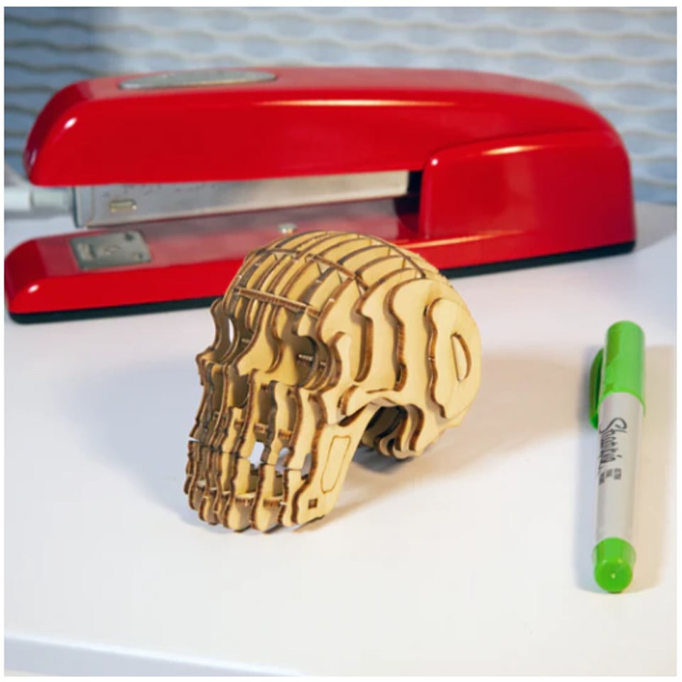 Skull 3D Houten Puzzel