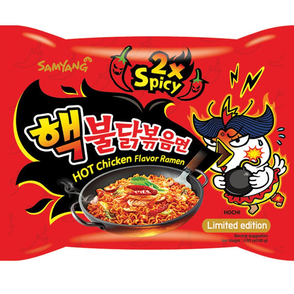 Samyang 2x Spicy Hot Chicken Ramen - 5 stuks