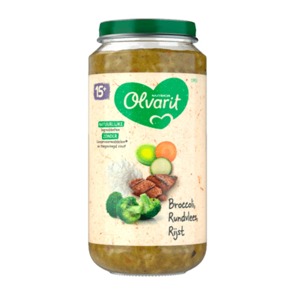 Olvarit 15+mnd Broccoli Rundvlees Rijst