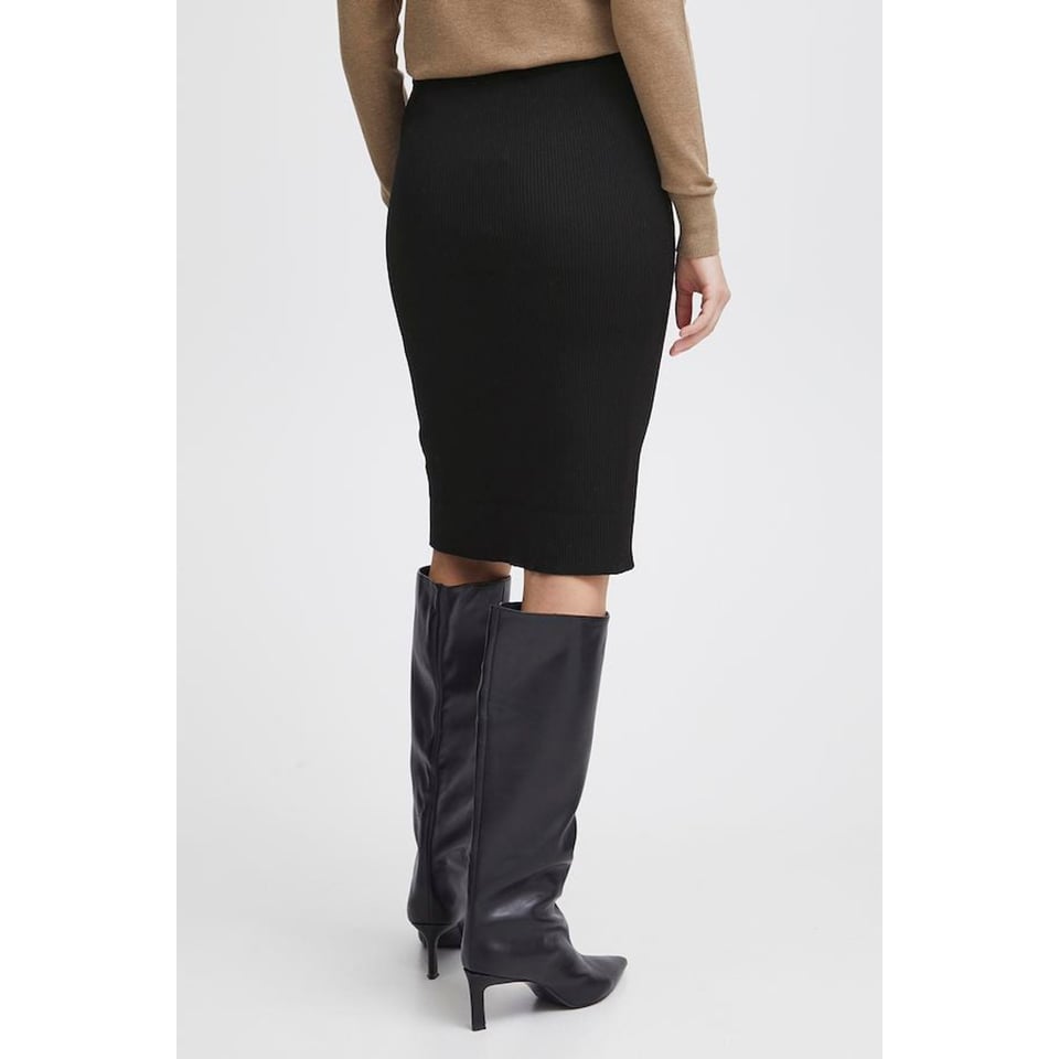 Pencil Skirt - ribbed Black