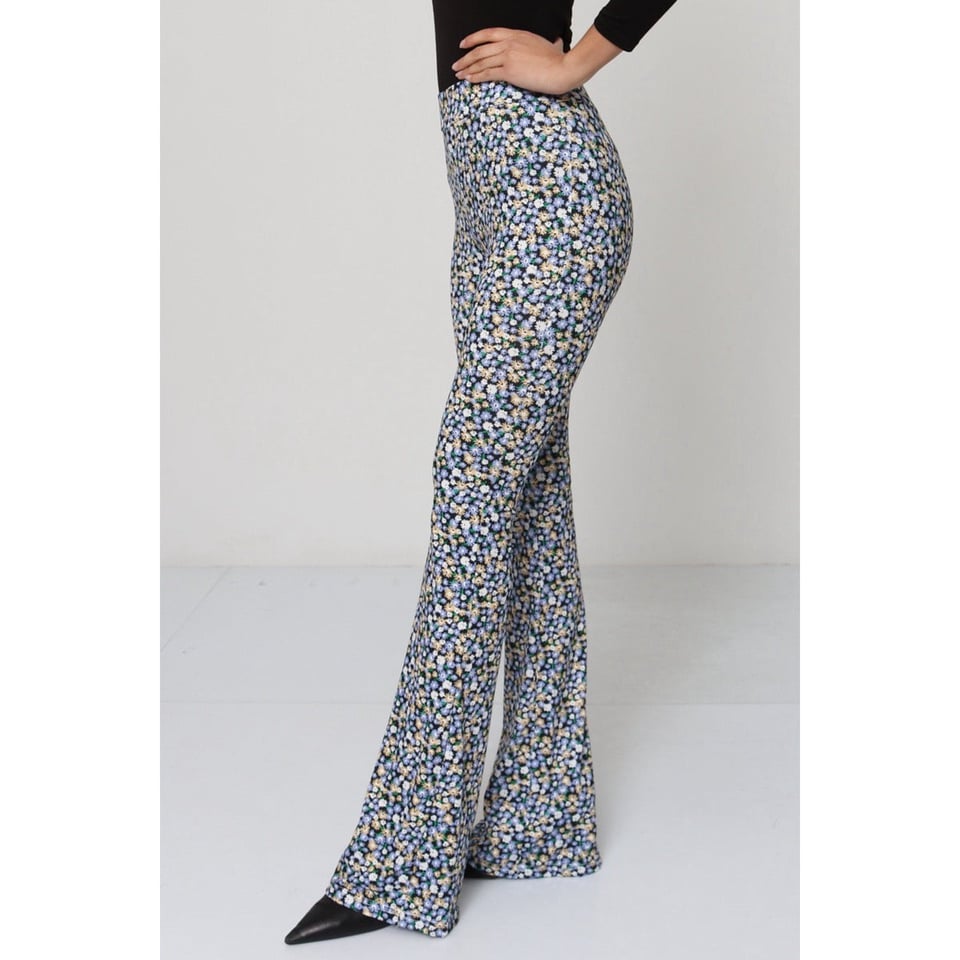 Clara stretch Flare pants - Blue x