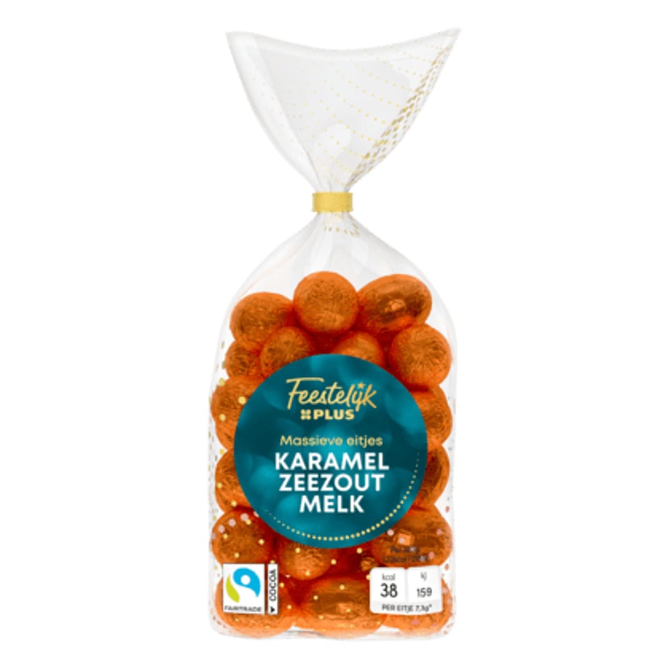 Feestelijk PLUS Paaseitjes Karamel Zeezout Massief FT