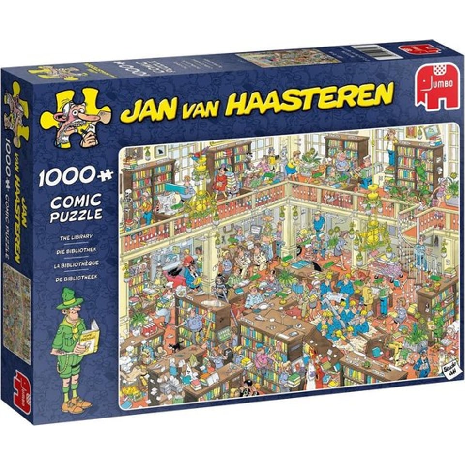 Jan Van Haasteren Puzzel De Bibliotheek 1000 Stukjes