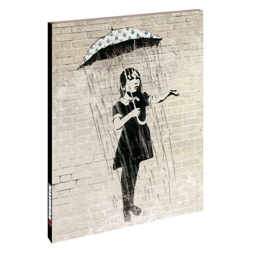 Notebook A5 - Banksy Streetart - Umbrella Girl