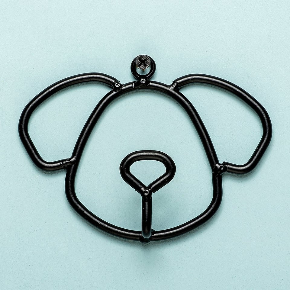 Dog Leash Hook Kobe - black