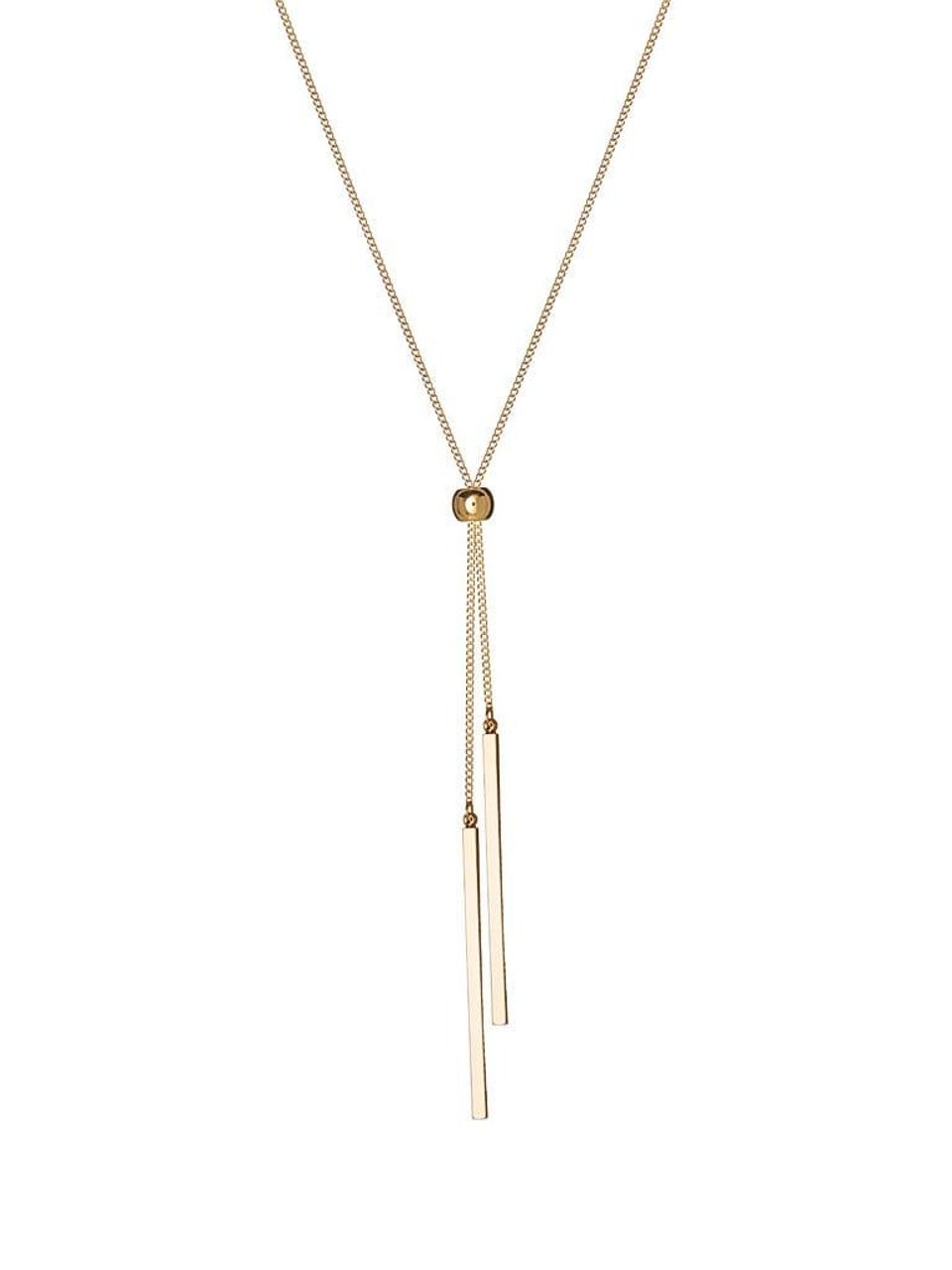 Gold Plated Necklace Ball and Rods