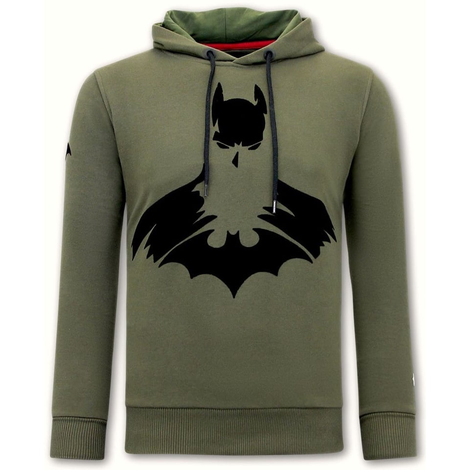 Hoodie Heren Print Batman - Groen