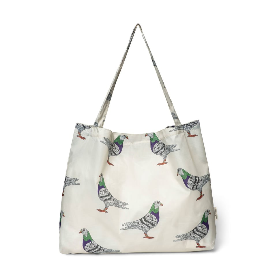 Pigeon Grocery Bag - Light Grey