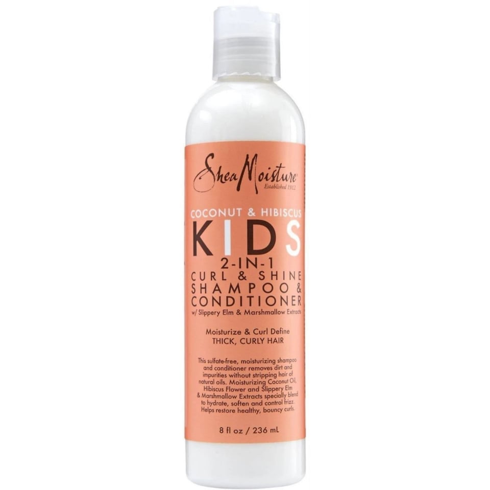 Shea Moisture Coconut & Hibiscus Kids 2-In-1 Curl & Shine Shampoo & Conditioner - 236ML