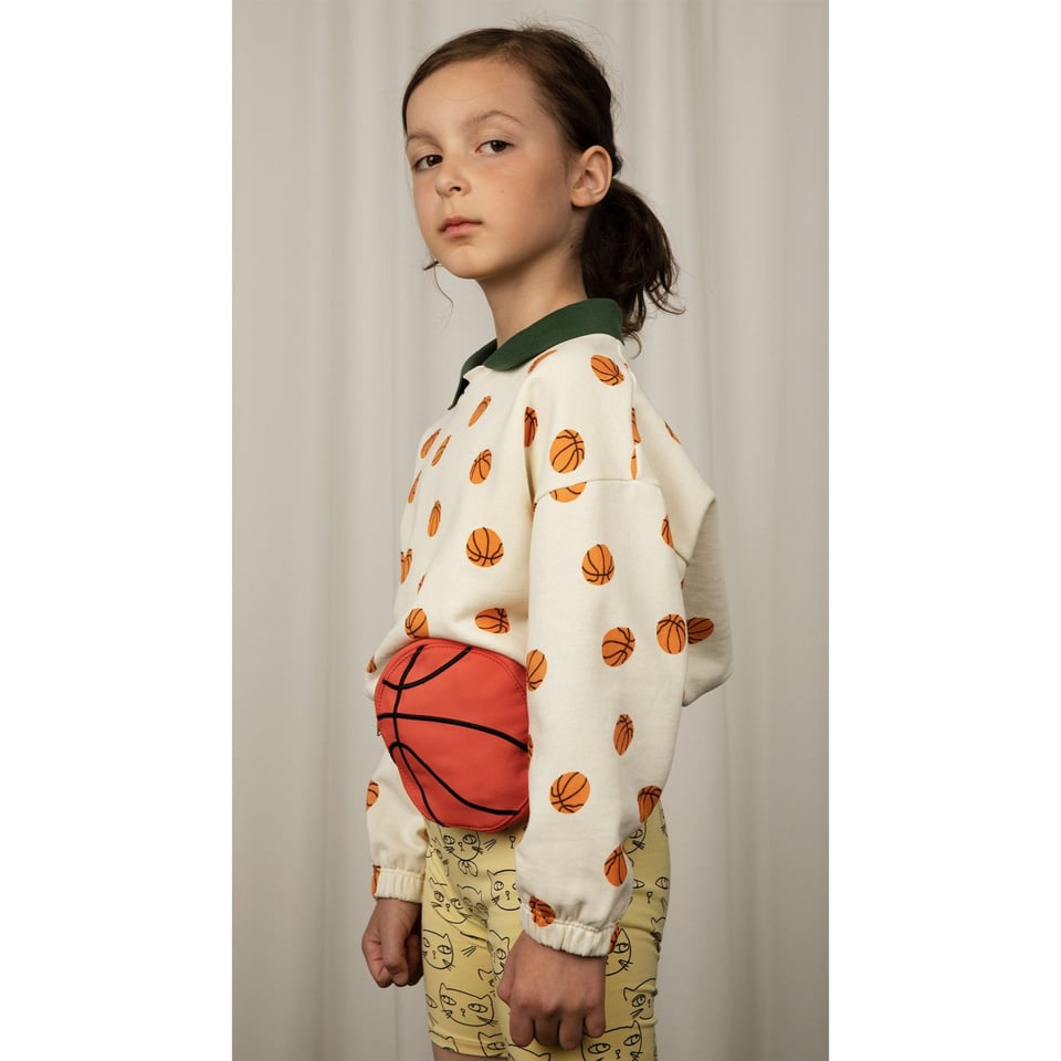 Mini Rodini Basketball Aop Collar Sweatshirt