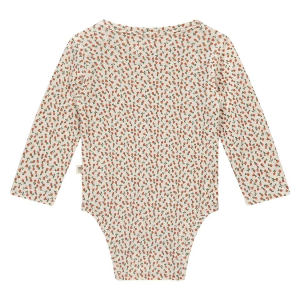 A Tiny Story Baby Romper Flowers Snow