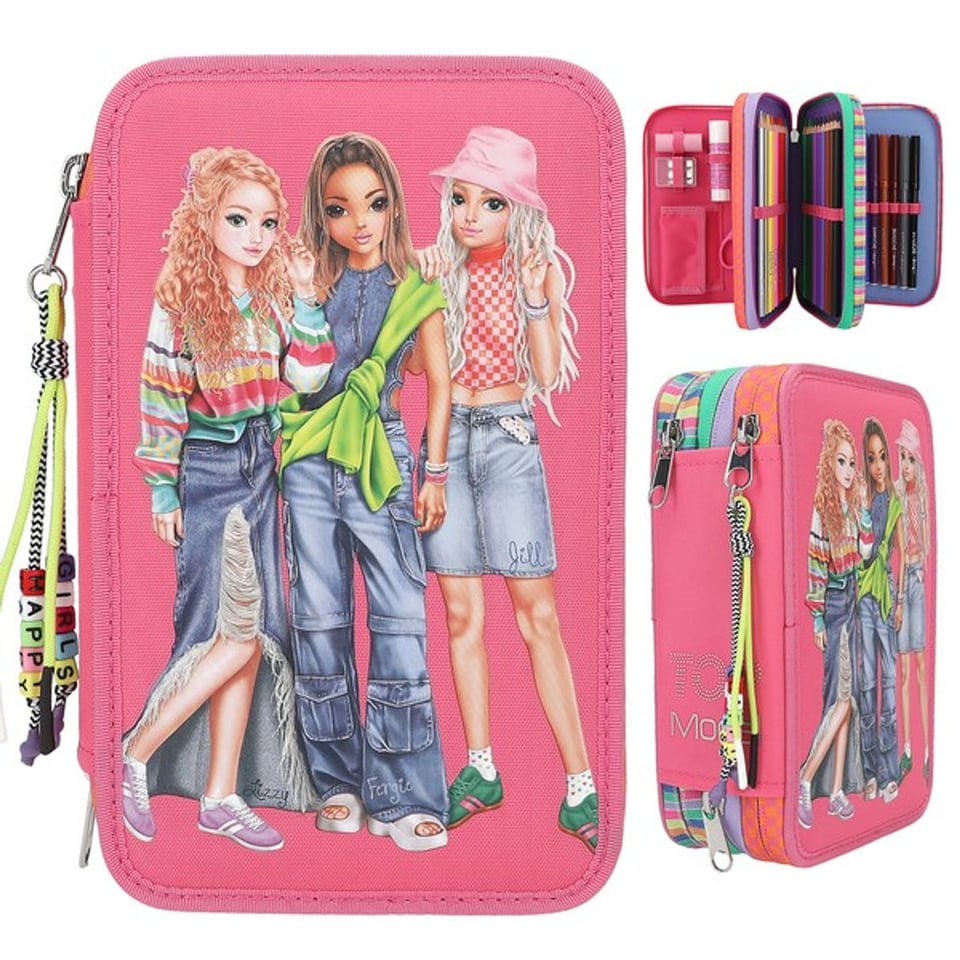 TOPModel Kleurpotloden & Viltstiften Etui Joy Roze