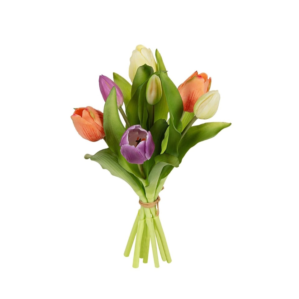 Kunstbloemen Tulpen Bos in 2 Kleuren 30cm