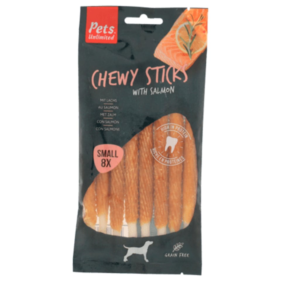 Pets Unlimited Kauwsticks Zalm