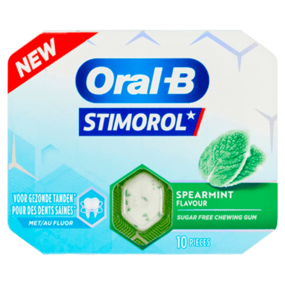 Stimorol Oral-B Kauwgom Spearmint Suikervrij