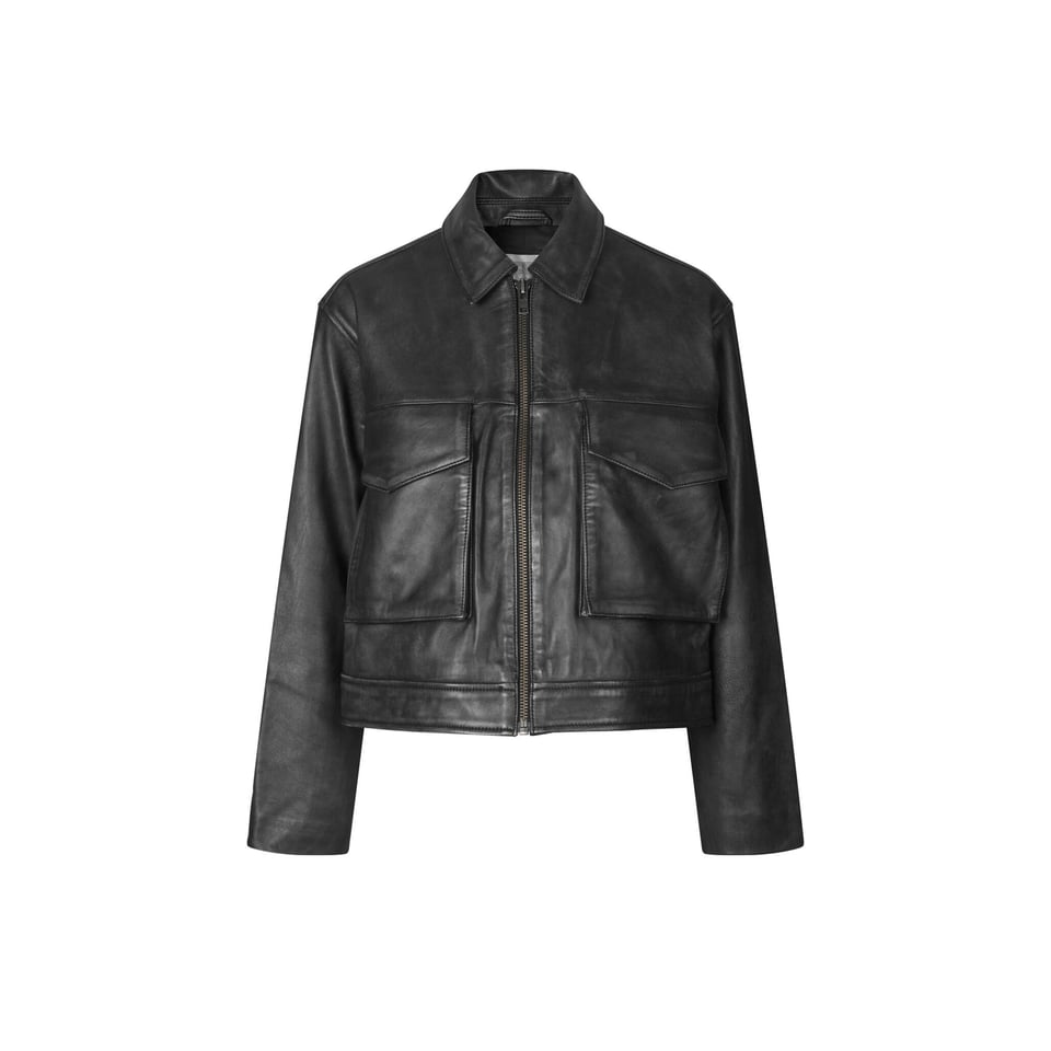 Second Female Lato Leather Jacket - Black