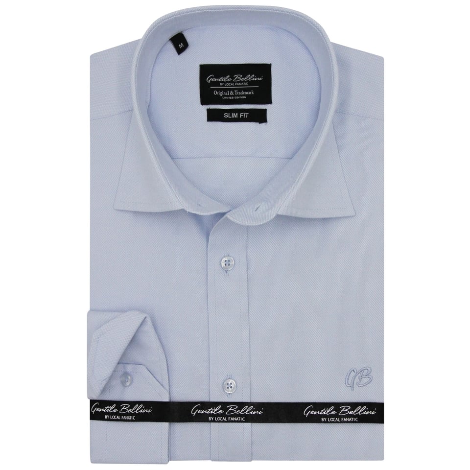 Zakelijke Nette Oxford Shirts Heren - Slim Fit Stretch - Licht Blauw