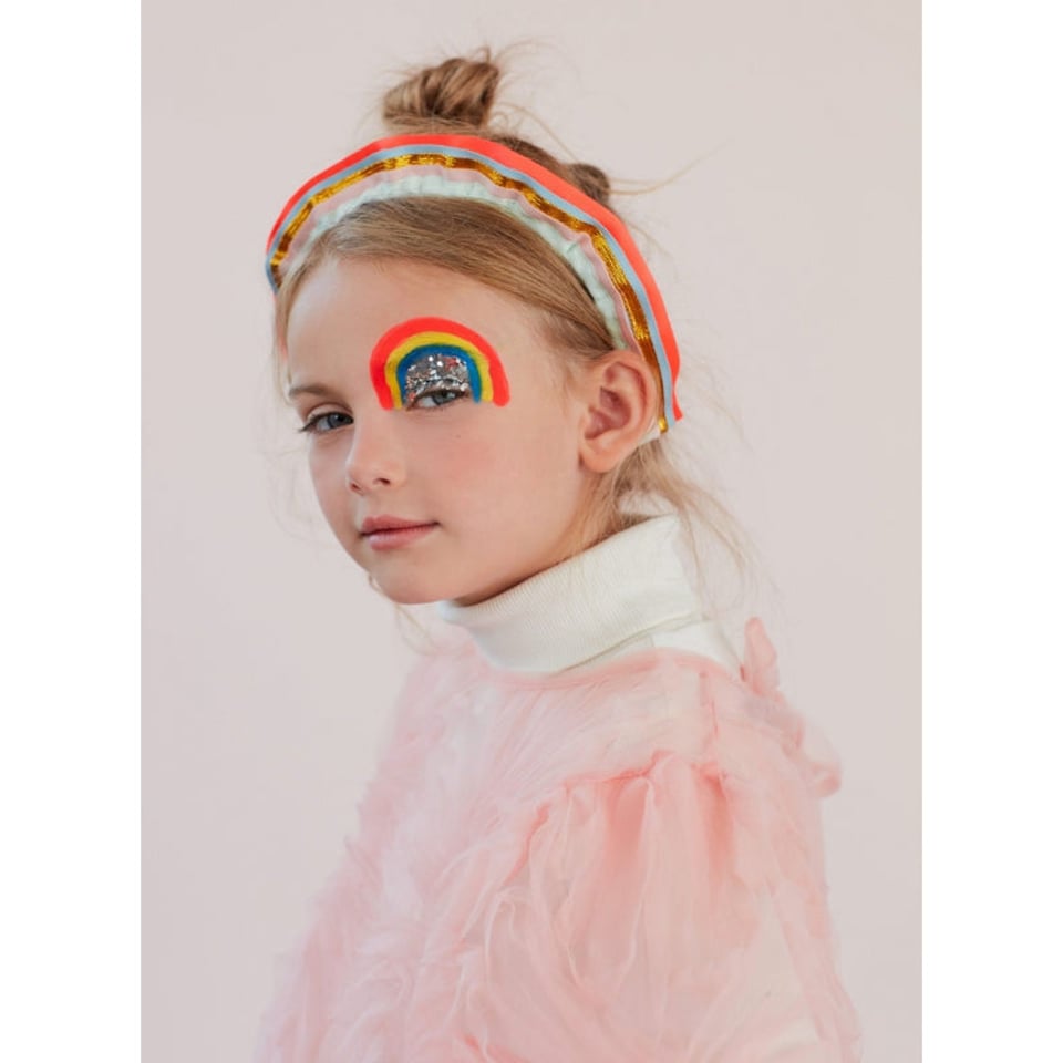 Merimeri Rainbow ruffle headband 3+